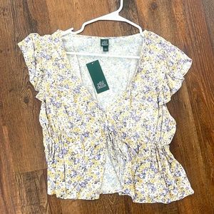 Women’s target yellow and purple blouse with tag